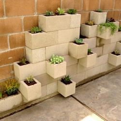 Can you believe these are just cinder blocks?