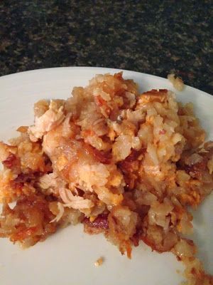 Cheesy Chicken Tater Tot Casserole – Crock Pot Meal that is super yummy! #dinner