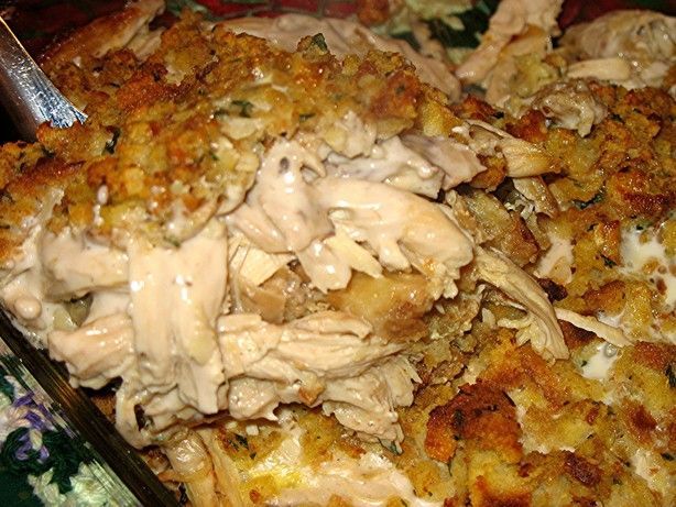 Chicken Casserole made with Stove Top stuffing mix