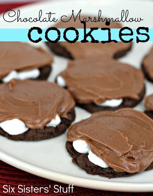 Chocolate Marshmallow Brownie Cookies / Six Sisters Stuff | Six Sisters Stuff