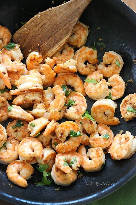 Cilantro Lime Shrimp. Delicious and takes just minutes to make! from @skinnytast