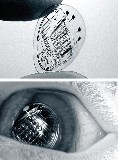 Circuits in Contact Lenses  A new generation of contact lenses built with very s