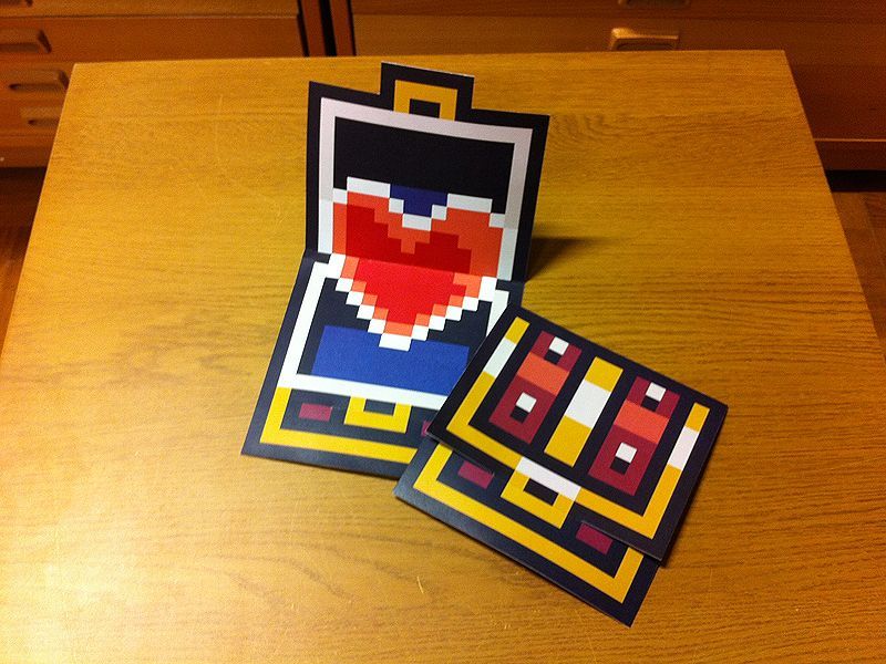 Clever Zelda treasure chest Valentines Day cards