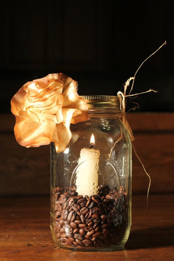 Coffee Filter Stained Paper Double Flowers Uniquely by CrafTeaCafe, Centerpiece,