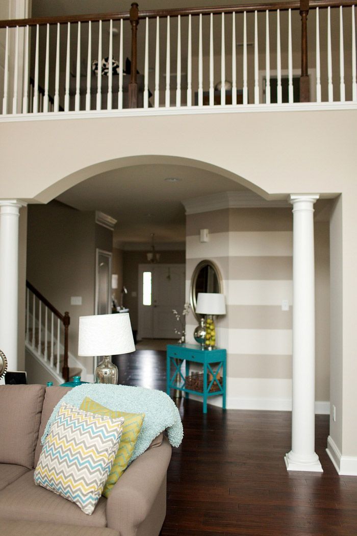 Color Palette with grey brown couch Paint Color | Sherwin Williams Amazing Gray