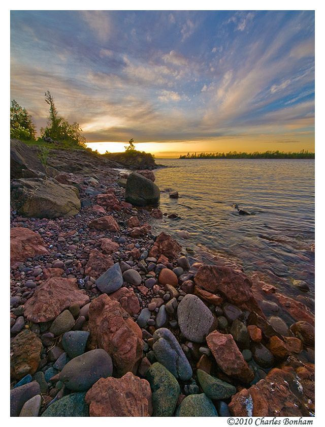 Copper Harbor, Michigan Sunset  — WOW how beautiful is that!  )I loved gatheri