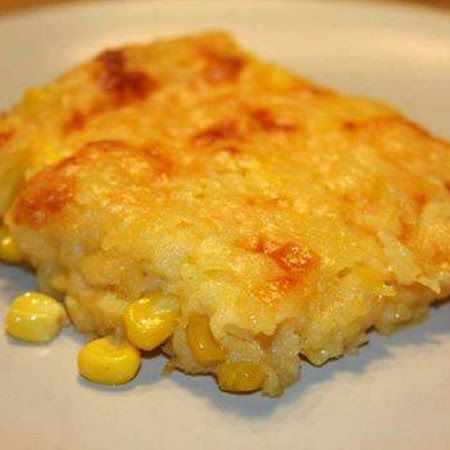 Corn casserole: (15 oz) can whole kernel corn, drained  1 (15 oz) can cream-styl