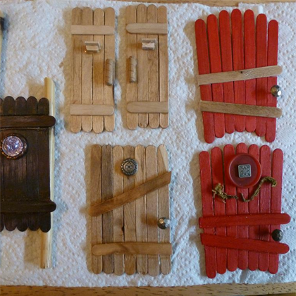 Craft Stick Fairy Doors. This is such a simple, easy project to add magic to the