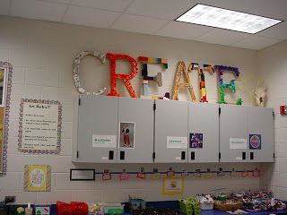 CREATIVE Classroom. This is an art room, but I love many of the ideas here for a