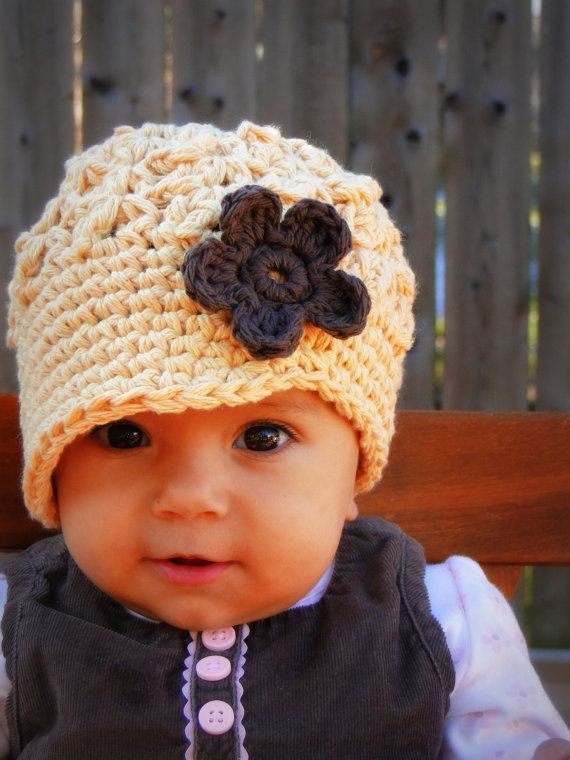 Crochet Baby Hat, kids hat, crochet newsboy hat, hat for girls on Etsy, $24.00