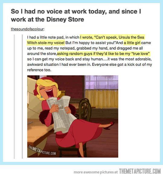 Disney applied to real life!