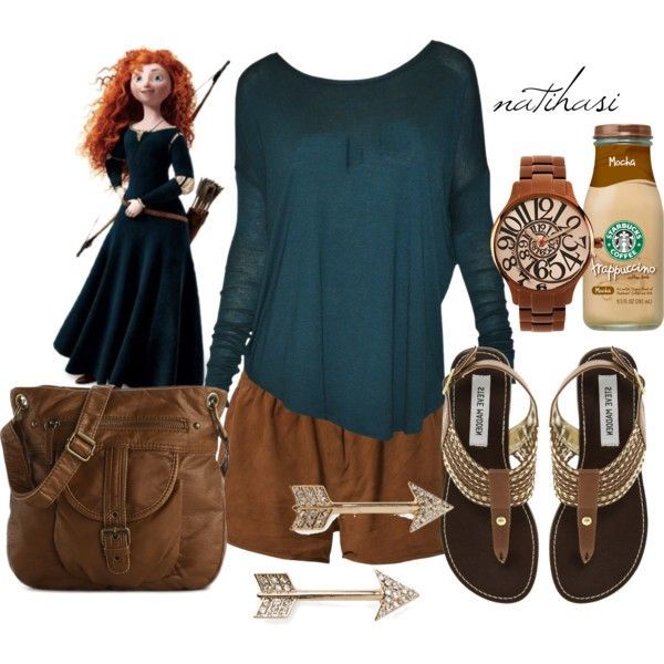 Disney Theme Park Summer Outfit: Merida, created by natihasi on Polyvore
