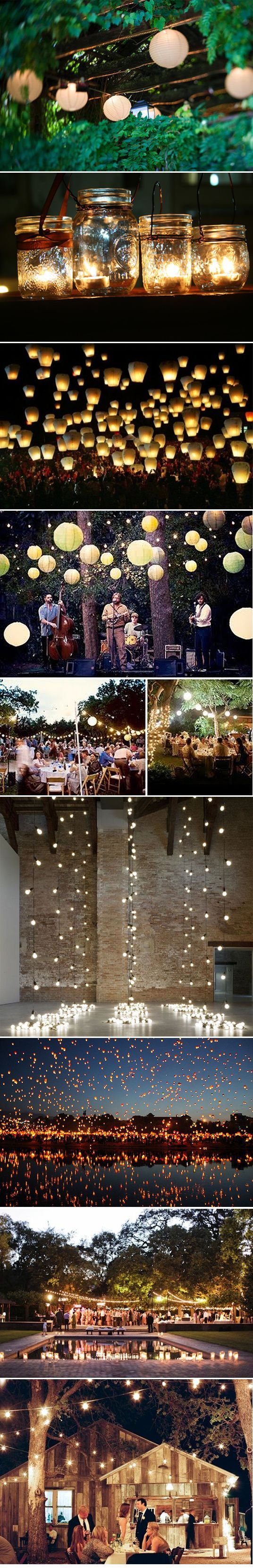 DIY lights and lanterns for outdoors