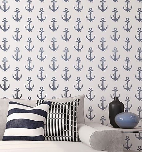 Easy Decorating with Beach and Nautical Stencils -Stenciling Walls, Fabric, Furn