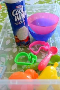 Edible Sensory activity for 1 year olds : Easter theme.