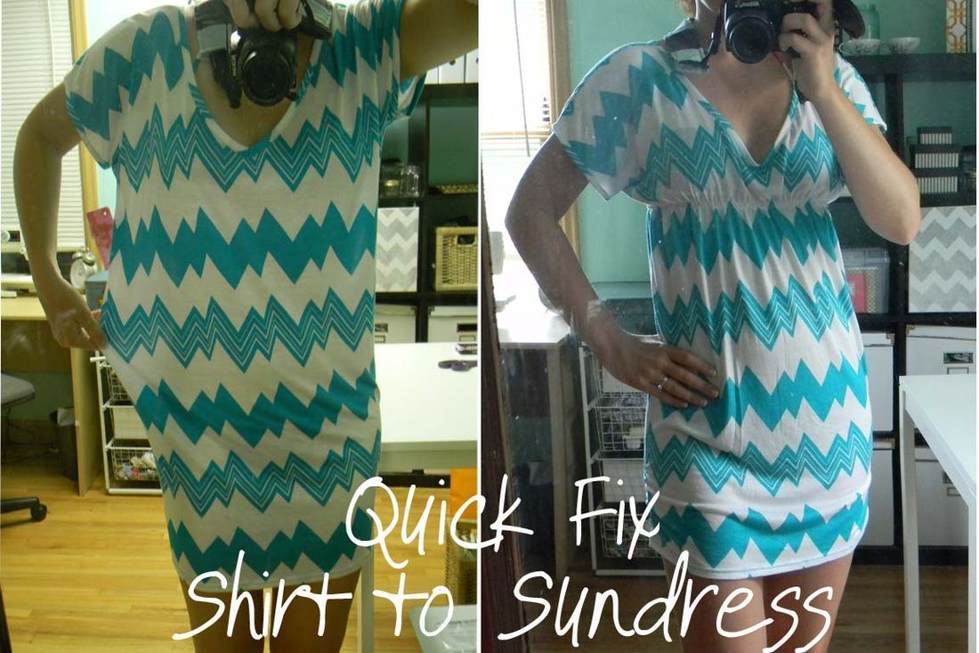 elastic thread? Never hear of it, but its seems awesome. DIY shirt to sundress (