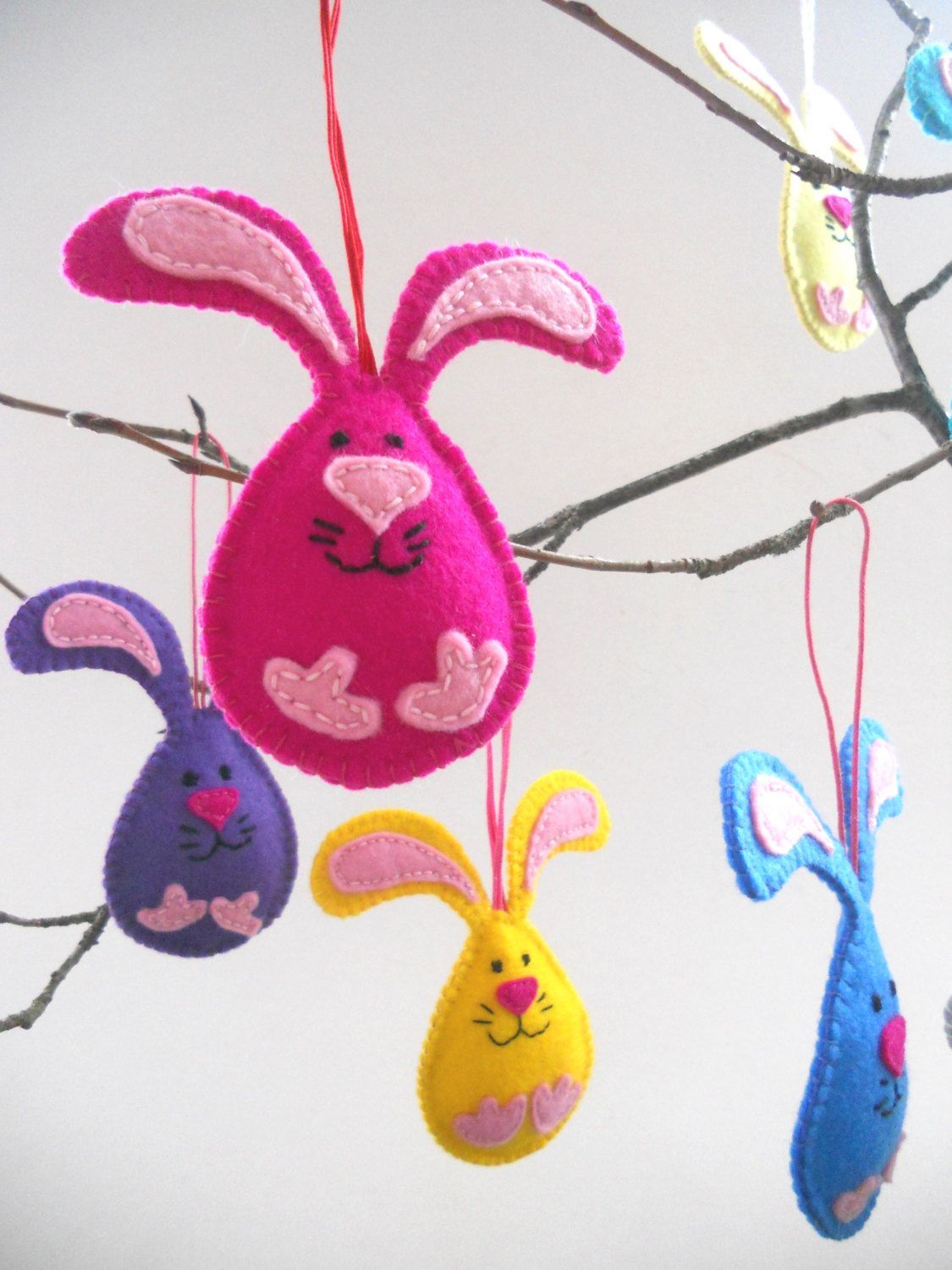 Felt Easter decorations Easter ornaments von bboutiquebeauties