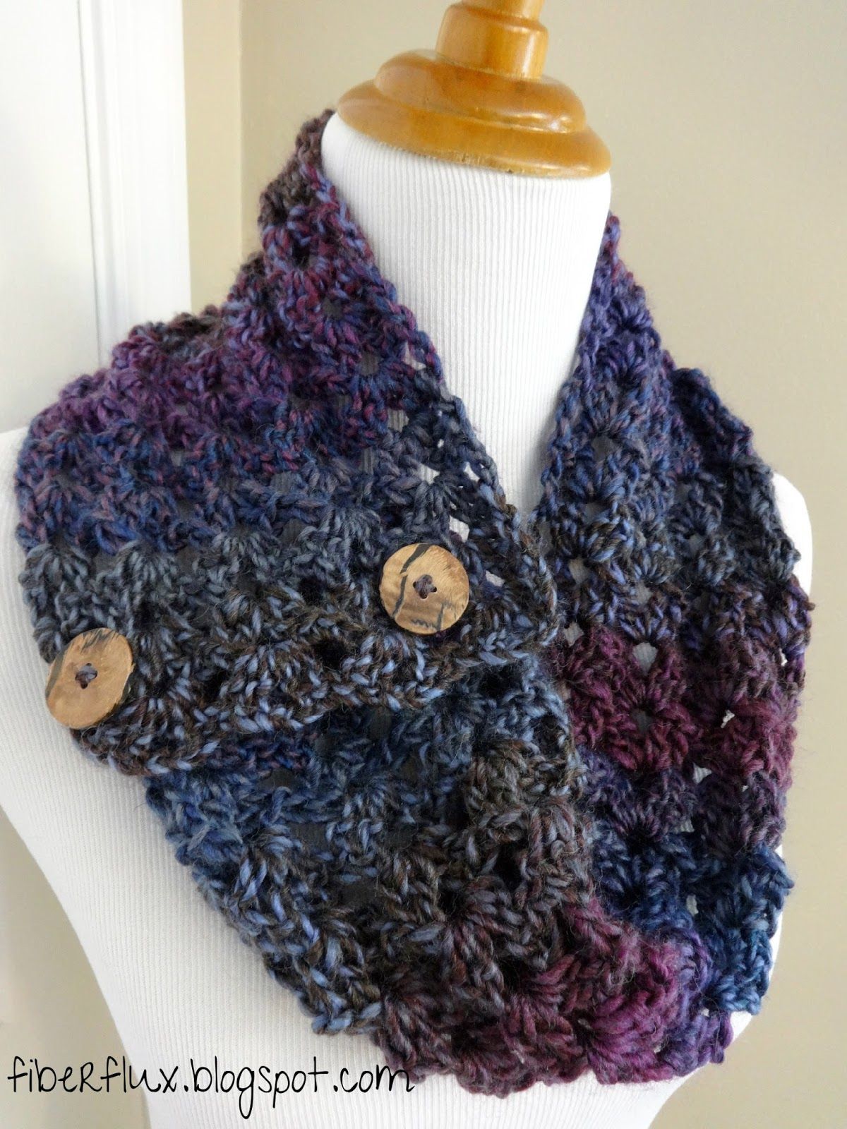 Free Crochet Pattern…Estelle Button Cowl! – Fiber Flux…Adventures in Stitchi