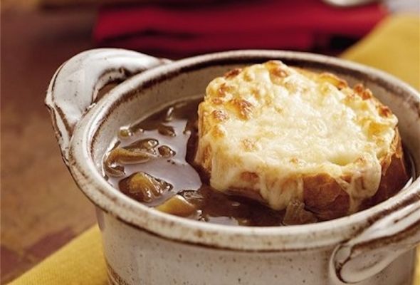 French Onion Soup – healthy crock pot recipe – 2 Weight Watchers Points Plus, on