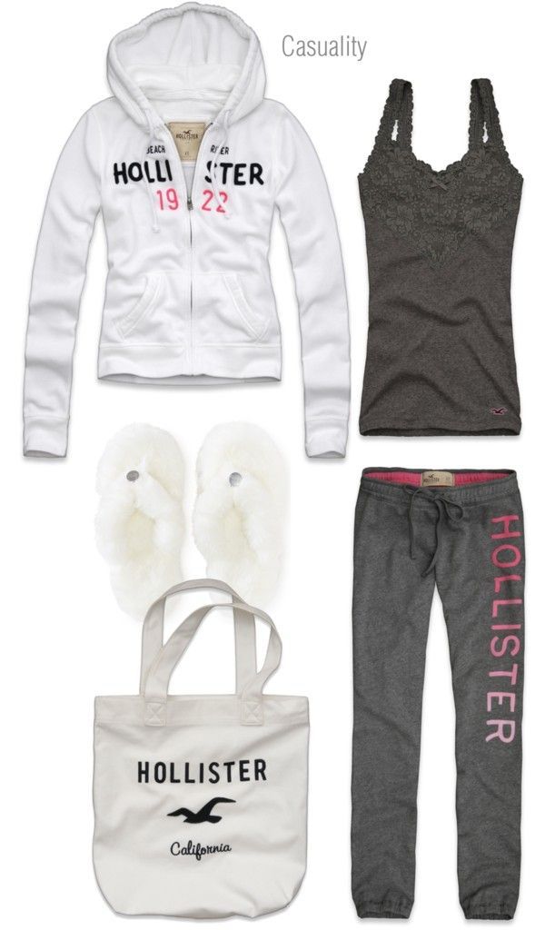“Hollister Pajama Party” by casuality on Polyvore Different shoes and I would we