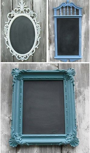 home made chalkboard signs