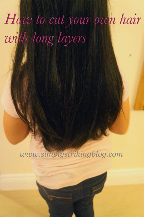 How to cut your own hair with long layers. Save money by not having to go to the