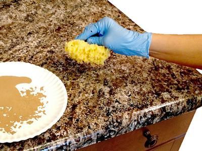 How to Paint Laminate Kitchen Countertops : Home Improvement : DIY Network