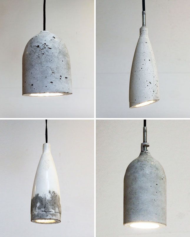How to Use Plastic Bottles to Make Concrete Pendant Lamps