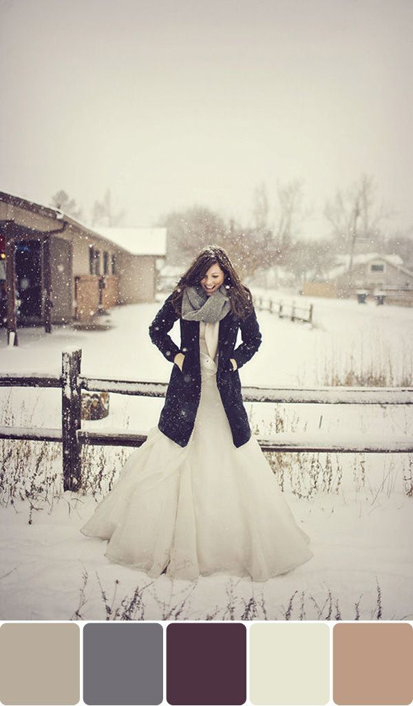 if there could be guaranteed beautiful flurries like this on my wedding day, I w