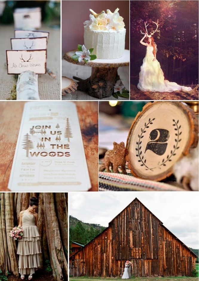 into the woods rustic barn wedding inspiration
