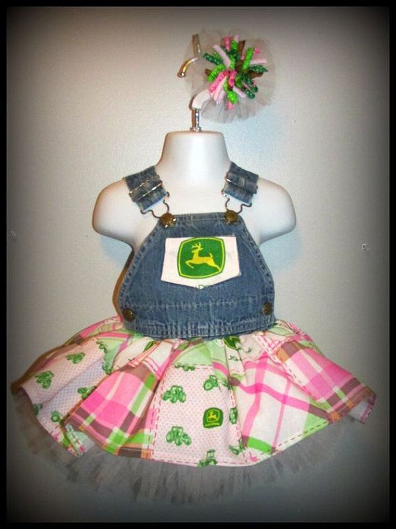 John Deere Overall Tutu Dress / Country Western by LilCoutureCutie