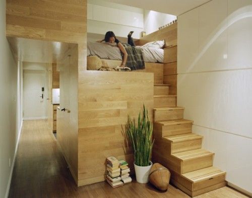 Jordan Parnass Digital Architecture designed this bedroom loft in an East Villag