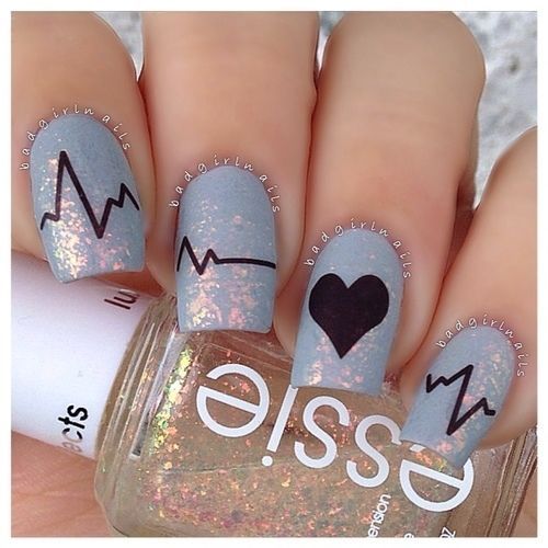 Just what the love doctor ordered. | 26 Ridiculously Sweet Valentines Day Nail A