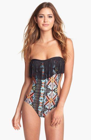 L Space Free Love Fringe Monokini available at #Nordstrom