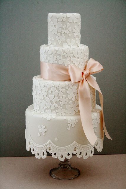Lace fringe  #Wedding Cake … Wedding ideas for brides, grooms, parents  plus h