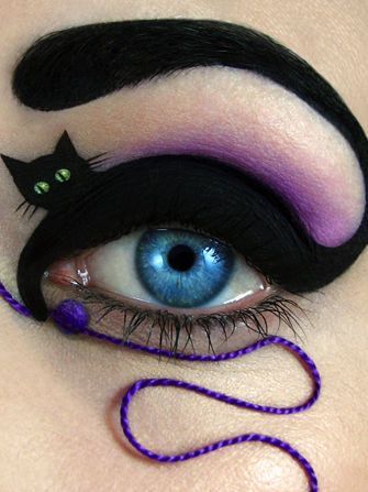 Literal Cat Eye Makeup – The Halloween Cat Eye Look by Tal Peleg is Purfect for