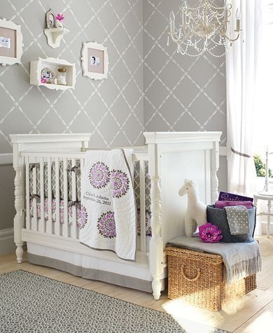 Love the lavender and gray….i love purple & gray and my little girl WILL have