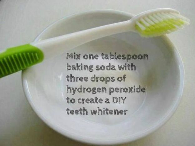 Make a simple DIY teeth whitener!   “This really works!  My Grandmother told me