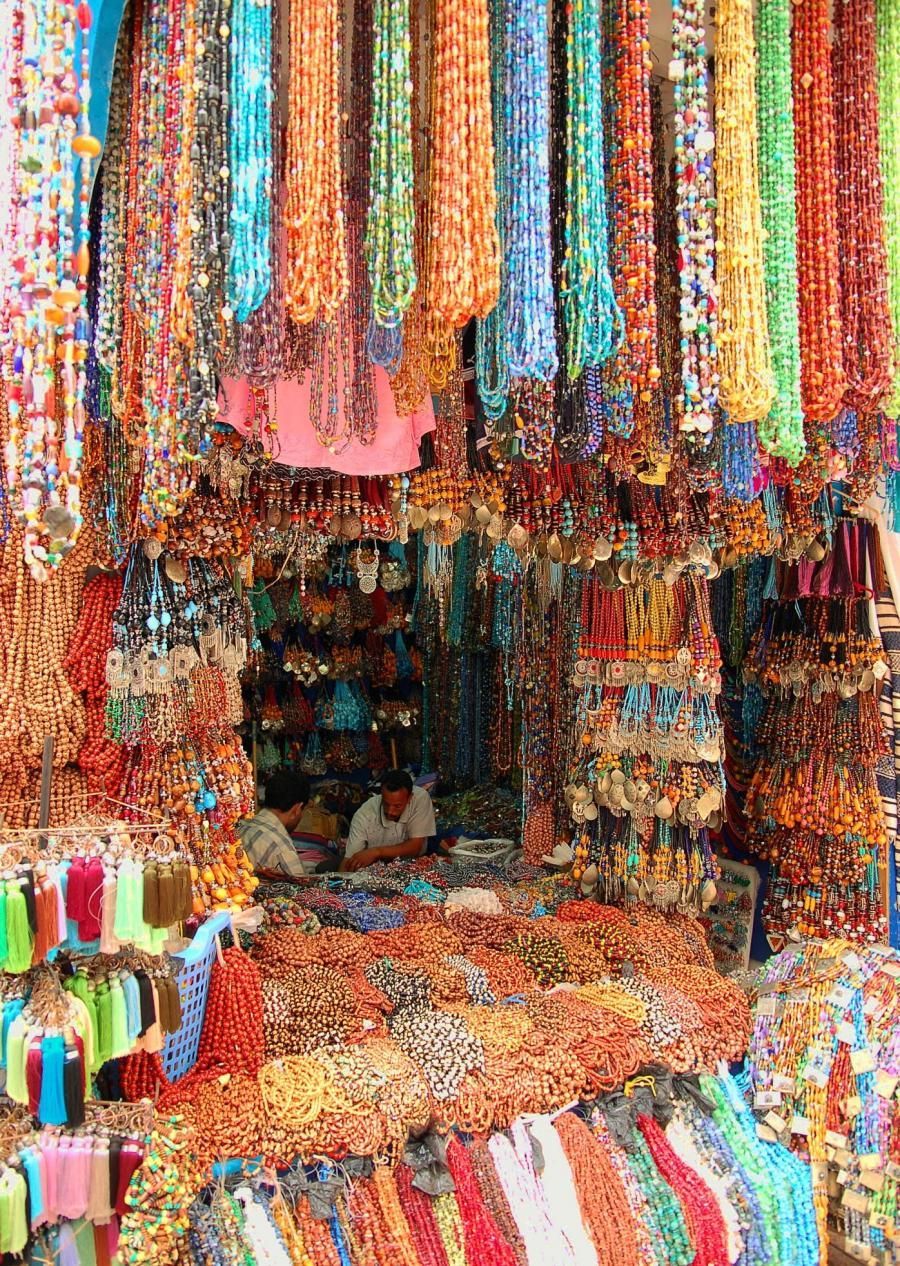 Marrakesh market! I want to touch everything in this photo… maybe even the peo