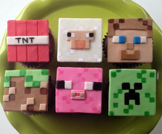 Minecraft Cupcake Toppers on Etsy