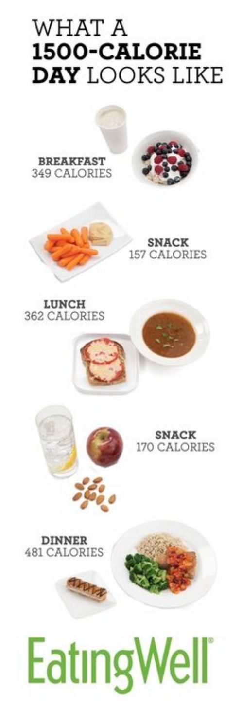 Most people will lose weight on a daily diet of 1,500 calories, which is the tot