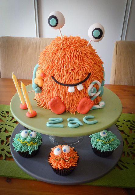 My little monster 2nd birthday cake by Bake-a-boo Cakes NZ, via Flickr