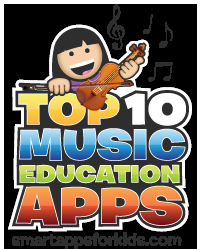 My Top 10 Music Education Apps list has an awesome new logo. So proud *sniff*. –