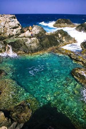 Natural pool- Aruba.  Exactly what it looked like when I was there! Gorgeous to