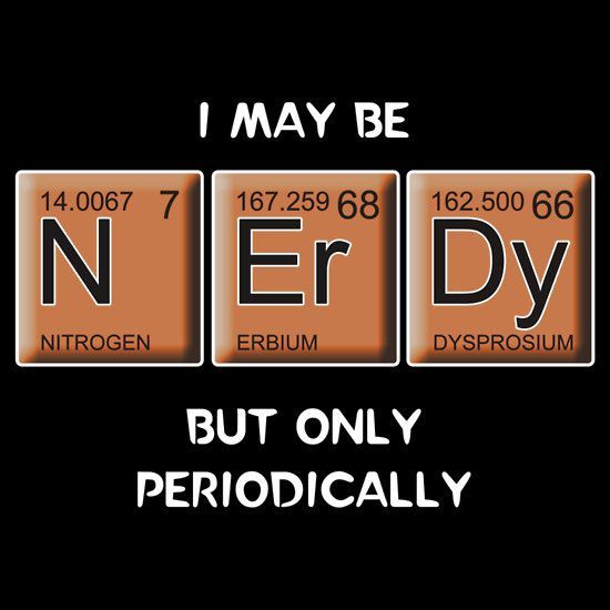 Nerdy (Periodically Speaking) T-Shirts & Hoodies by Samuel Sheats | Redbubble