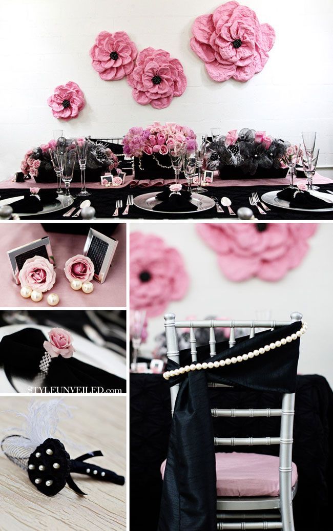 {one pretty pin} Pink and black party inspiration