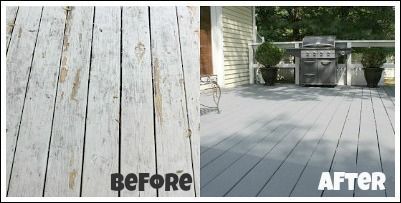 Painting a Deck  A new product by Behr  that made this project so easy!