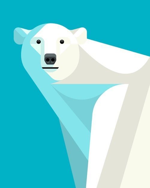 Polar Bear by Lumadessa (via omgposters)