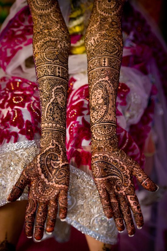 rajasthani mehendi! Check out the king and queen- raja and rani tatooed in side