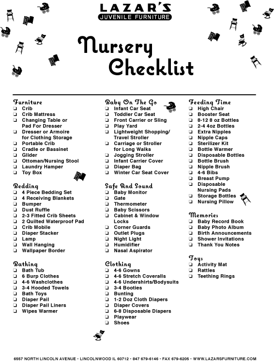 Registry Checklist – Would definitely make this shorter, but its a good start
